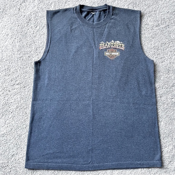 Bear tooth Harley Davidson men’s sleeveless t-shirt - Picture 1 of 4